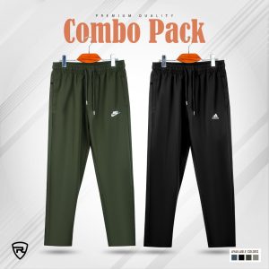 Men’s Premium Quality Dubi Trouser (Olive+Black)