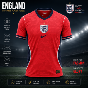 ENGLAND IMPORTED PLAYER JERSEY