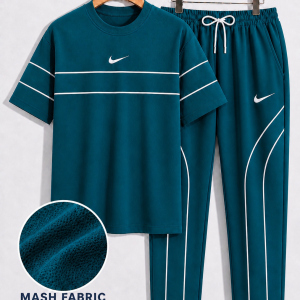 Nike Premium T-shirt & Trouser Set -Bottle Green