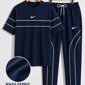 Nike Premium T-shirt & Trouser Set -Navy Blue